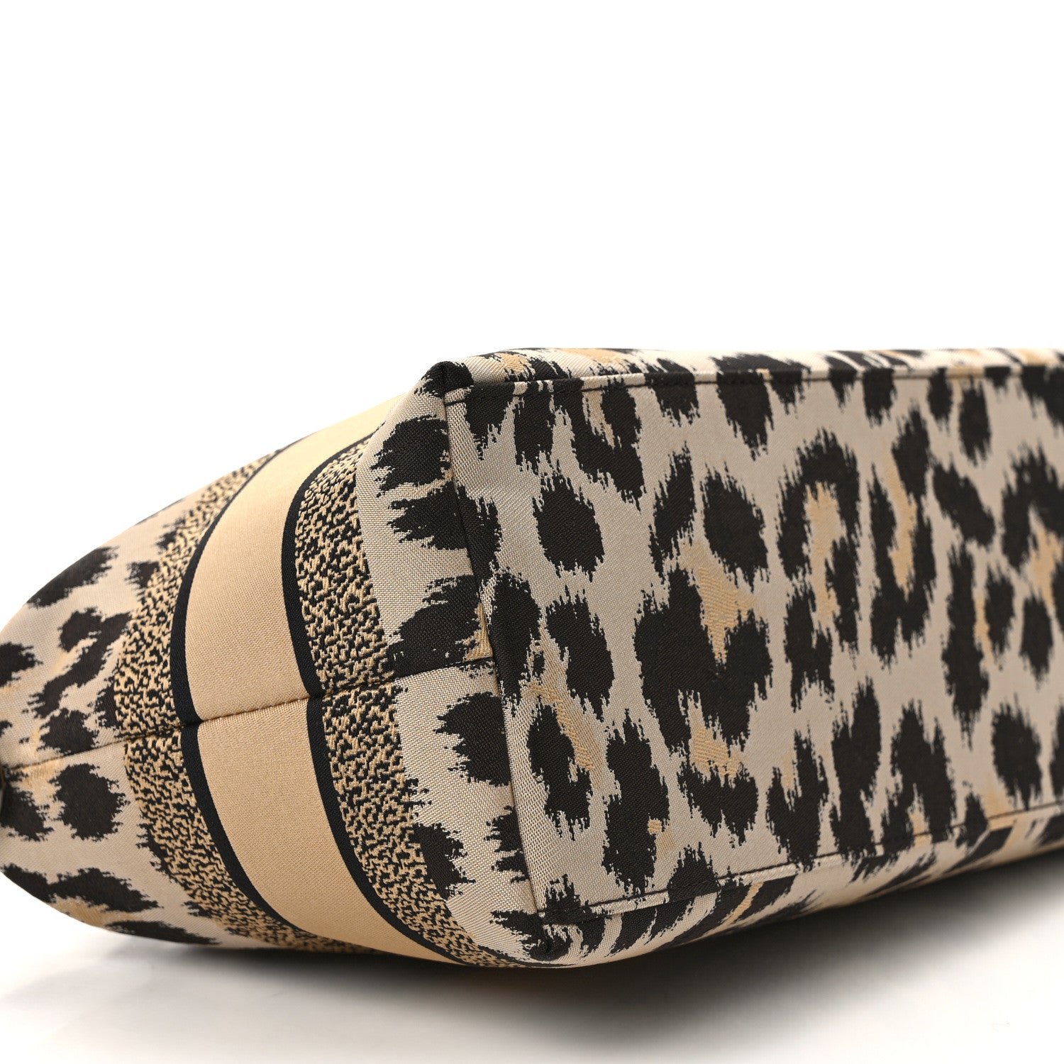 Christian Dior Canvas Mizza Embroidered Medium Leopard DiorTravel Nomad Pouch Beige 8 of 12
