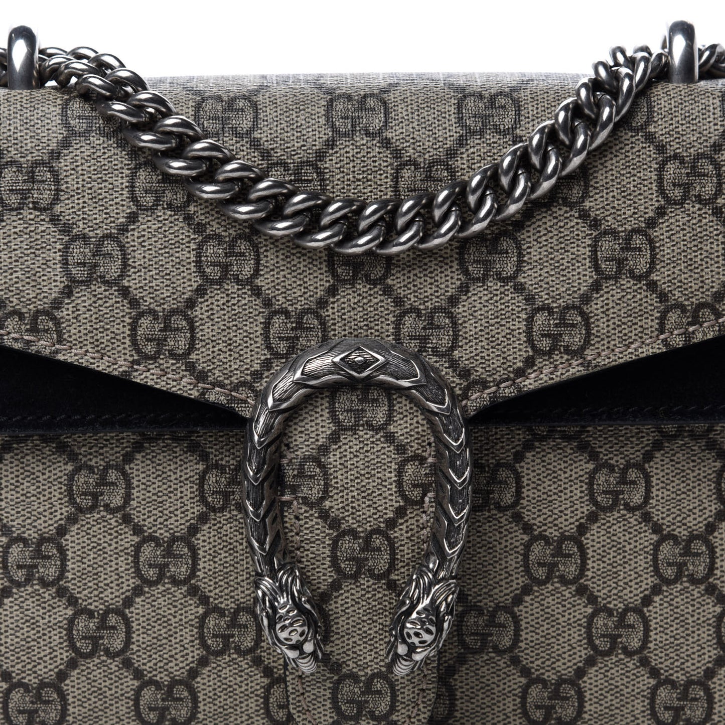 GG Supreme Monogram Mini Dionysus Shoulder Bag Black