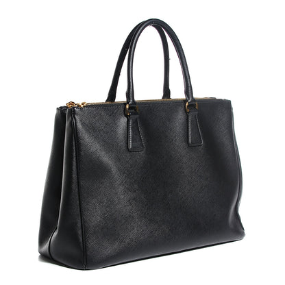 Prada Saffiano Lux Large Double Zip Tote Nero Black 3 of 10
