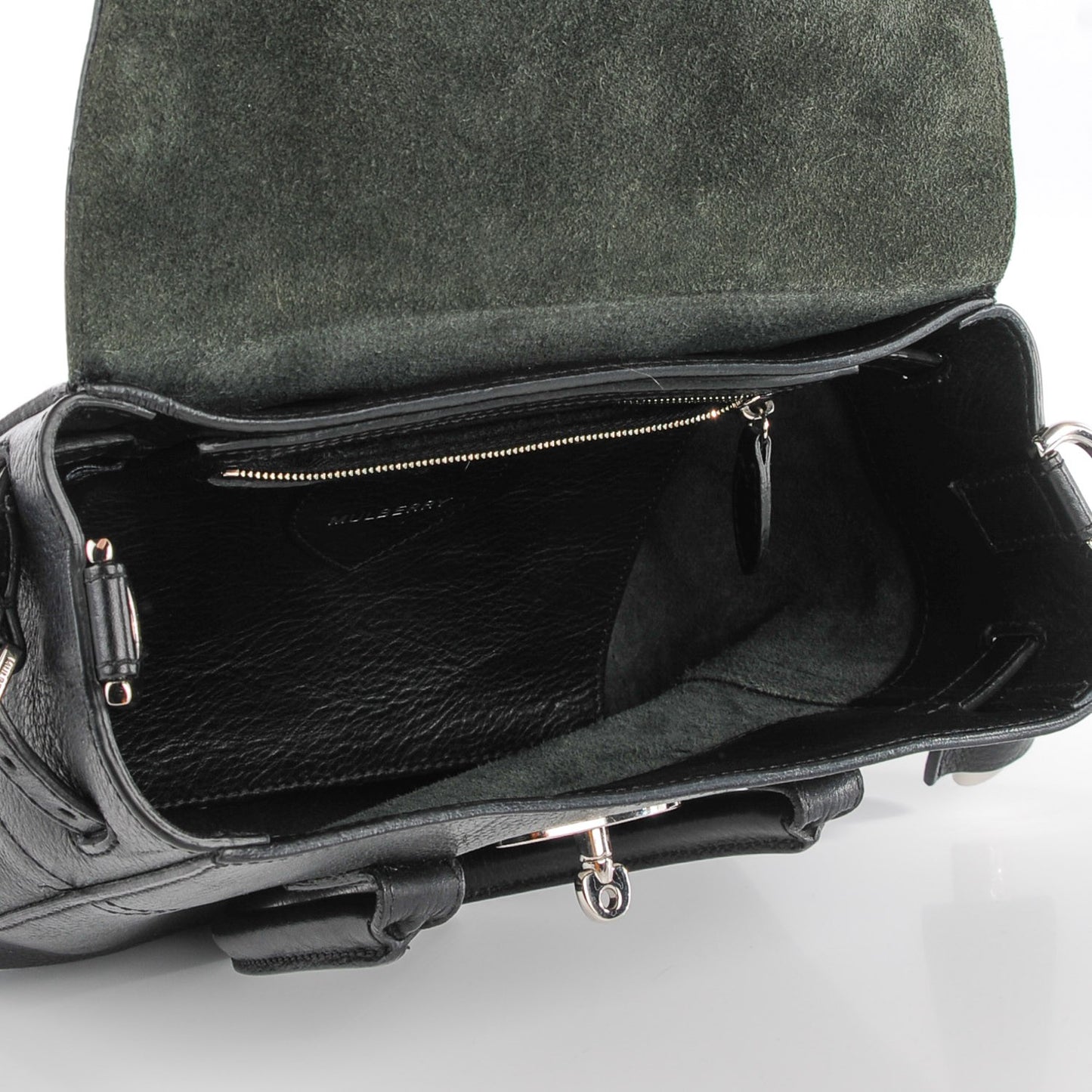Natural Leather Mini Cara Delevigne Convertible Satchel Black