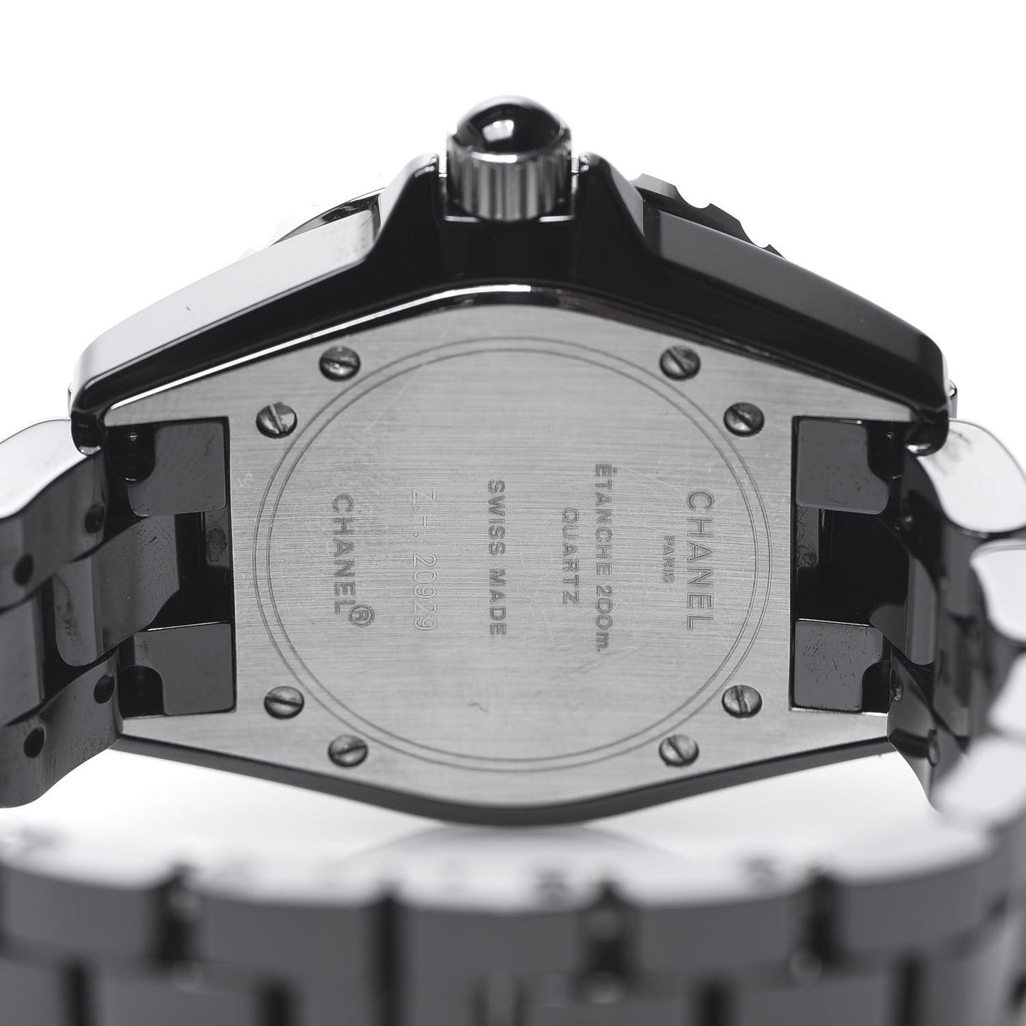 Stainless Steel Ceramic 33mm J12 Quartz Watch Black