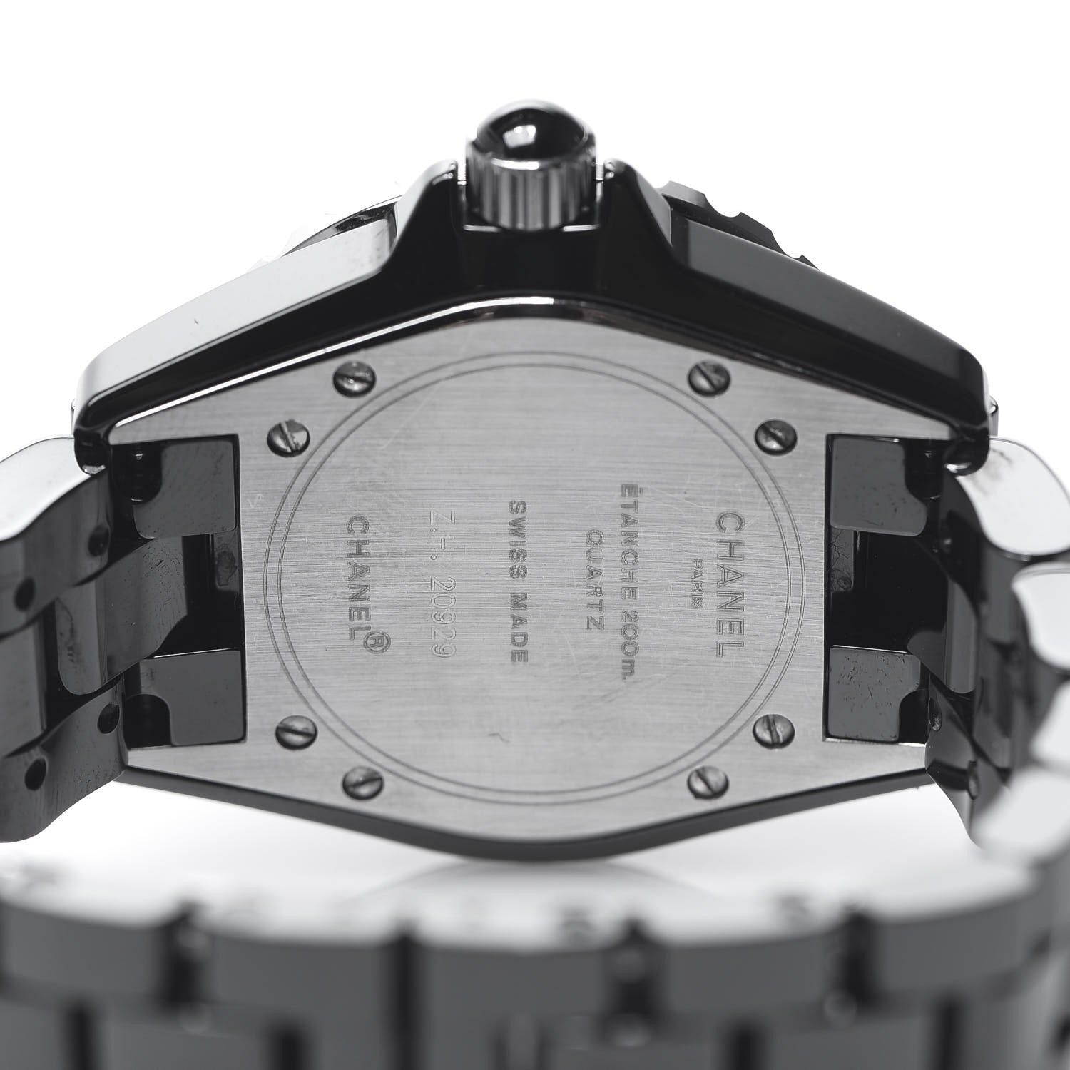 Chanel Stainless Steel Ceramic 33mm J12 Quartz Watch Black 4 of 6
