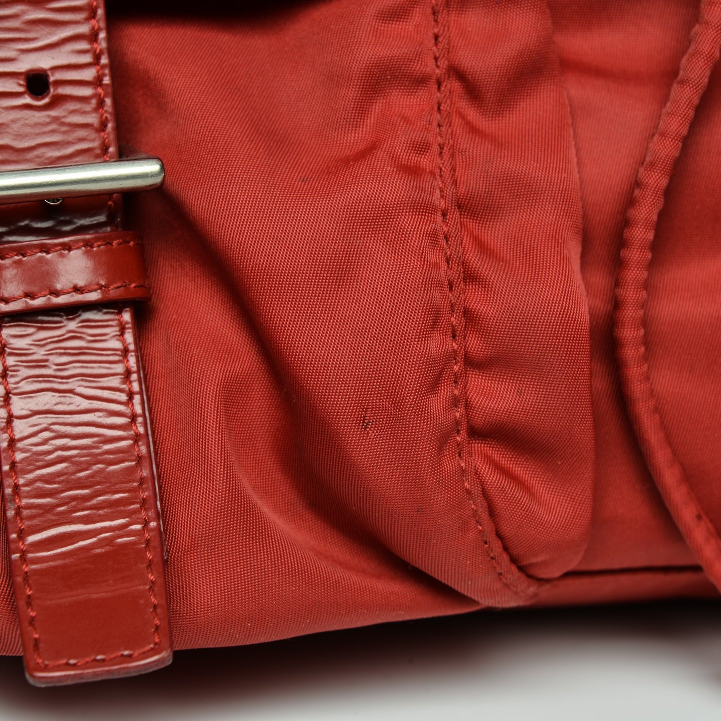 Nylon Vela Small Backpack Rosso