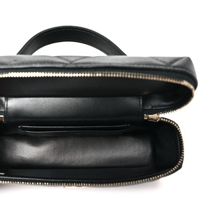 Chanel Caviar Quilted Top Handle Slim Vanity With Chain Black 5 of 11