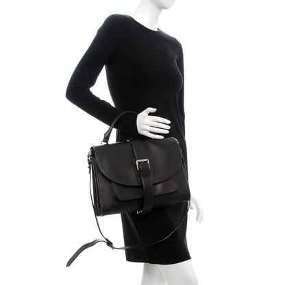 Proenza Schouler Calfskin Ciclone Buckle Top Handle Bag Burgundy 3 of 10