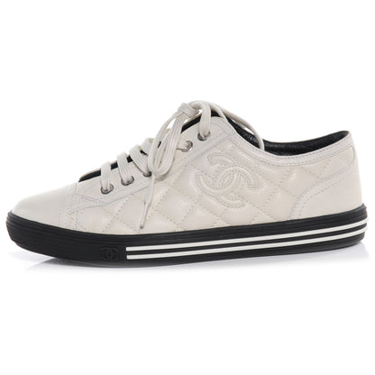 Chanel Caviar Quilted CC Sneakers 36 White 1 of 6