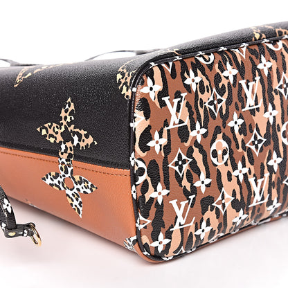 Louis Vuitton Monogram Giant Jungle Neverfull MM Black 9 of 12