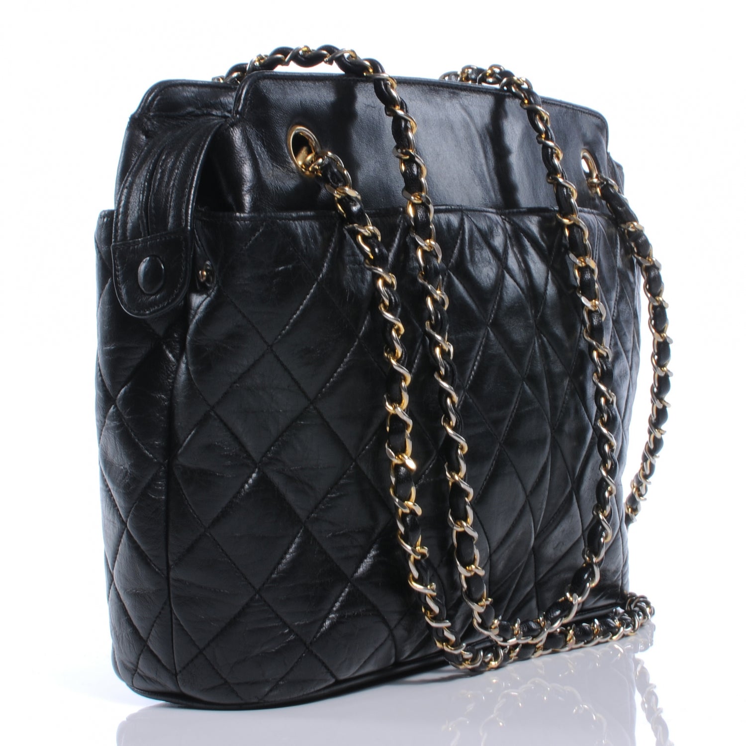Chanel Lambskin Shoulder Bag Black 3 of 8