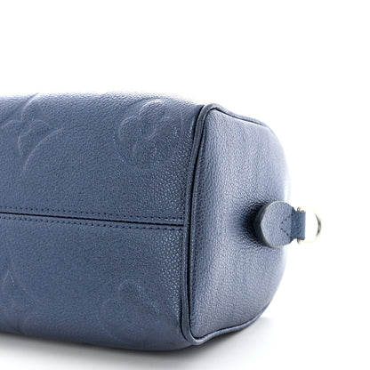 Louis Vuitton Metallic Empreinte Monogram Giant Speedy Bandouliere 20 Navy Nacre 9 of 10