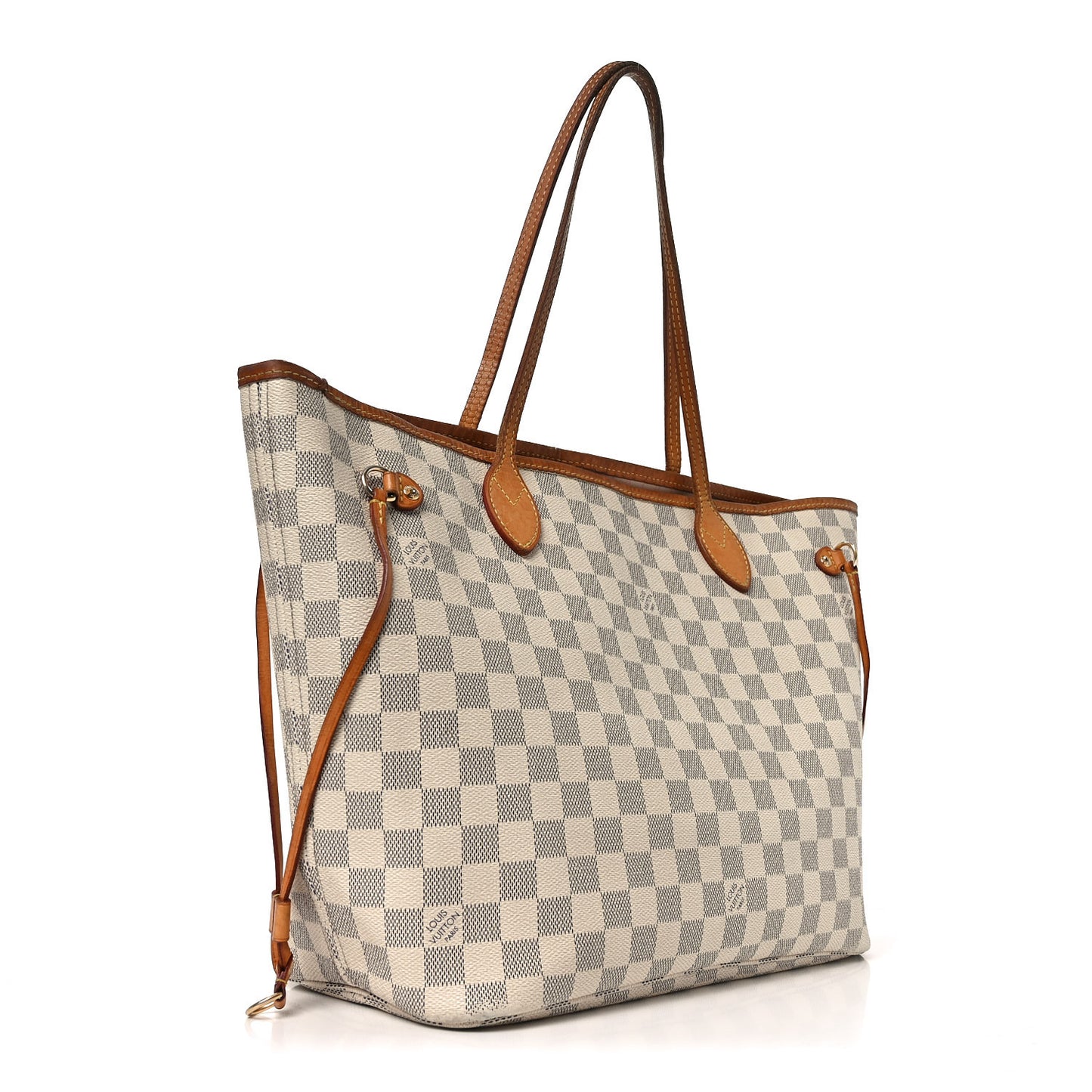 Damier Azur Neo Neverfull MM Rose Ballerine