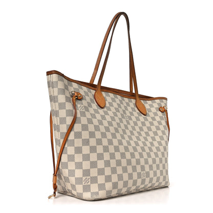 Louis Vuitton Damier Azur Neo Neverfull MM Rose Ballerine 2 of 9