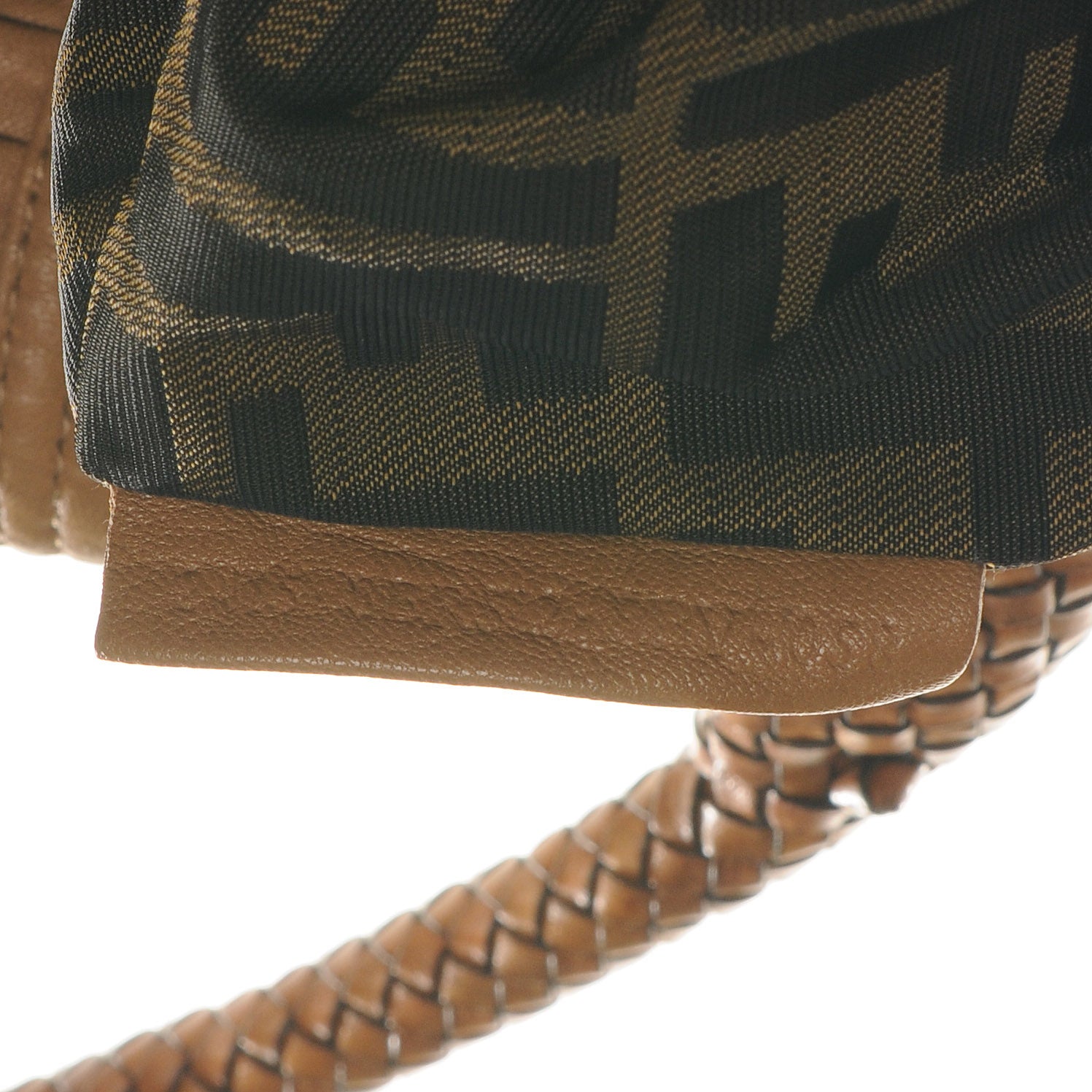 Fendi Nappa Pleated Spy Bone 6 of 7