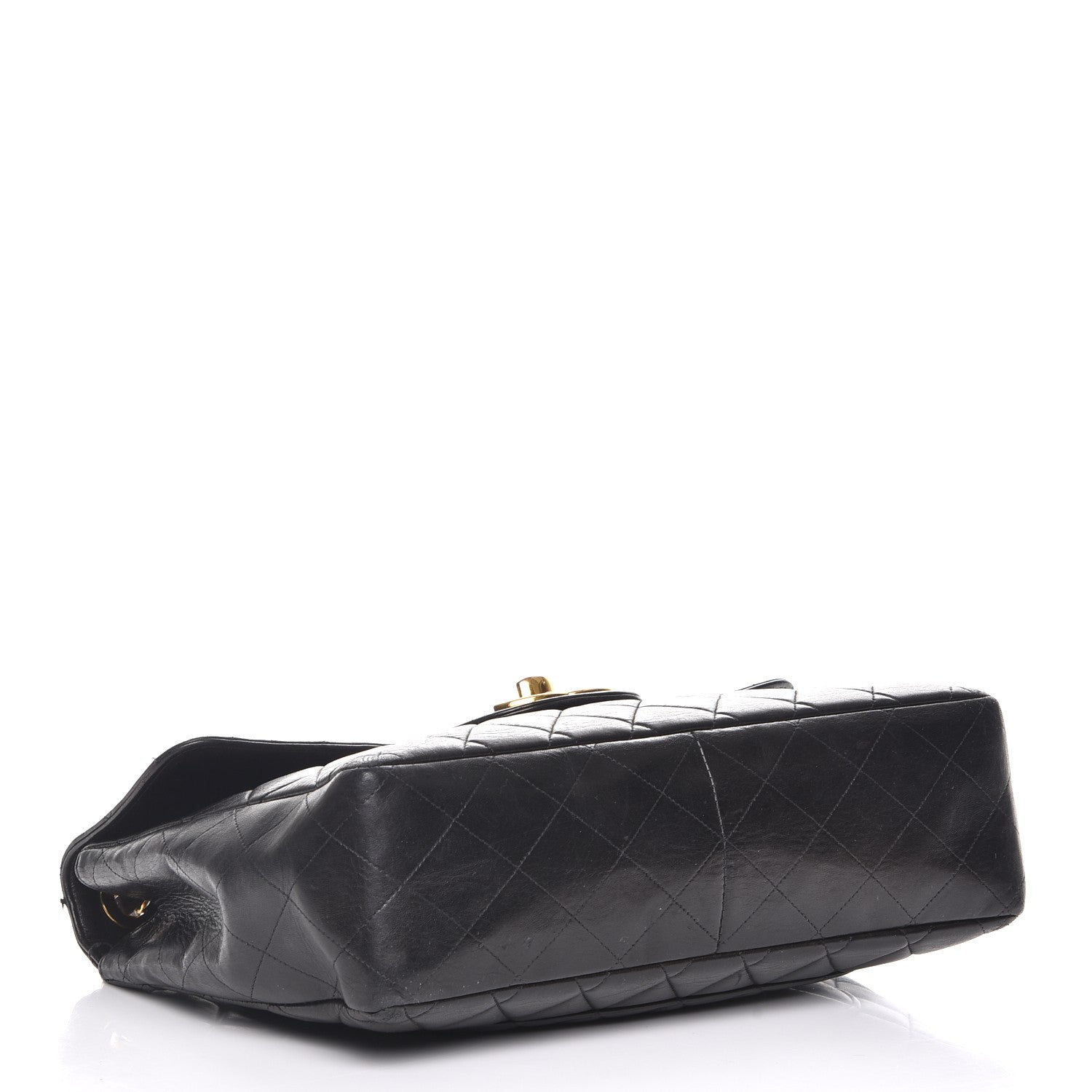 Chanel Lambskin Quilted Jumbo Single Flap Black 5 of 14