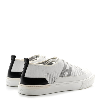 Hermes Calfskin Deep Sneakers 43 White Multicolor 4 of 10