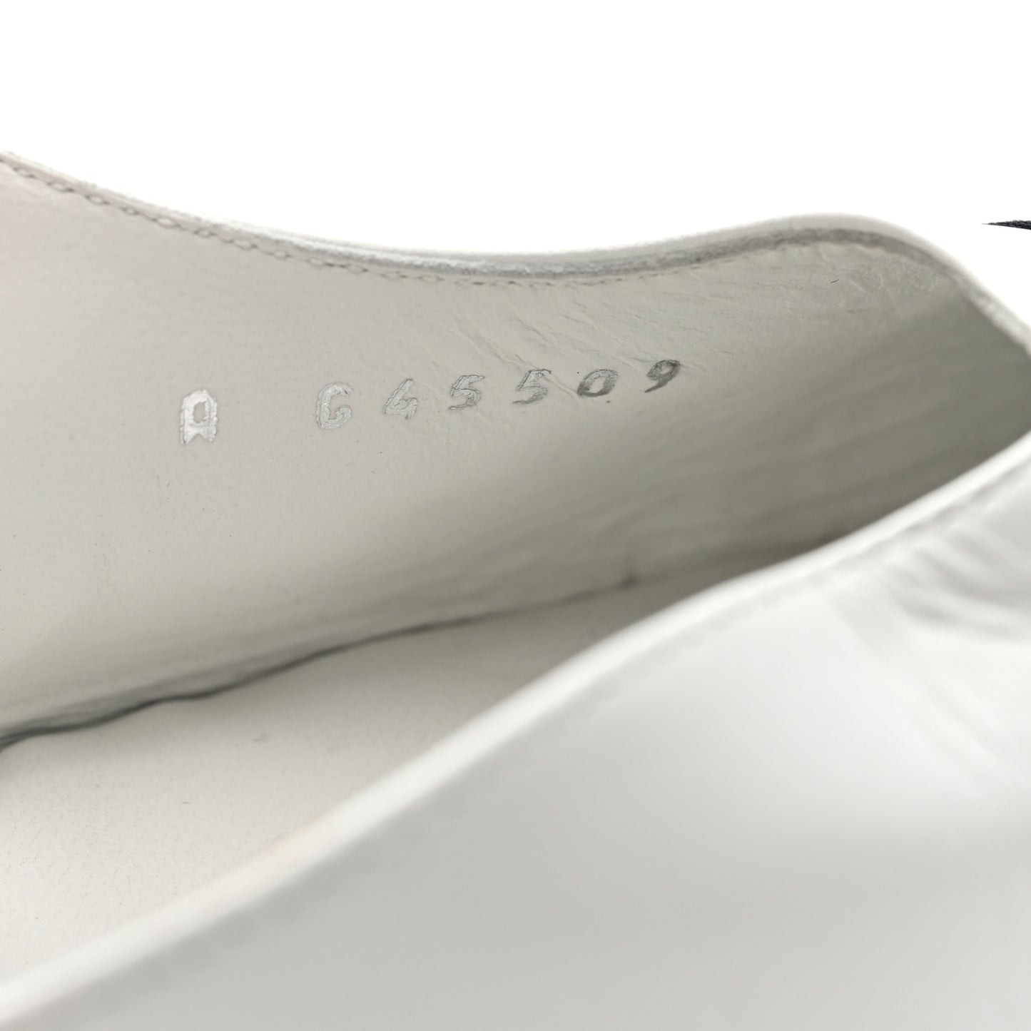 Goatskin Grosgrain Cap Toe CC Slingback Pumps 39 White Black