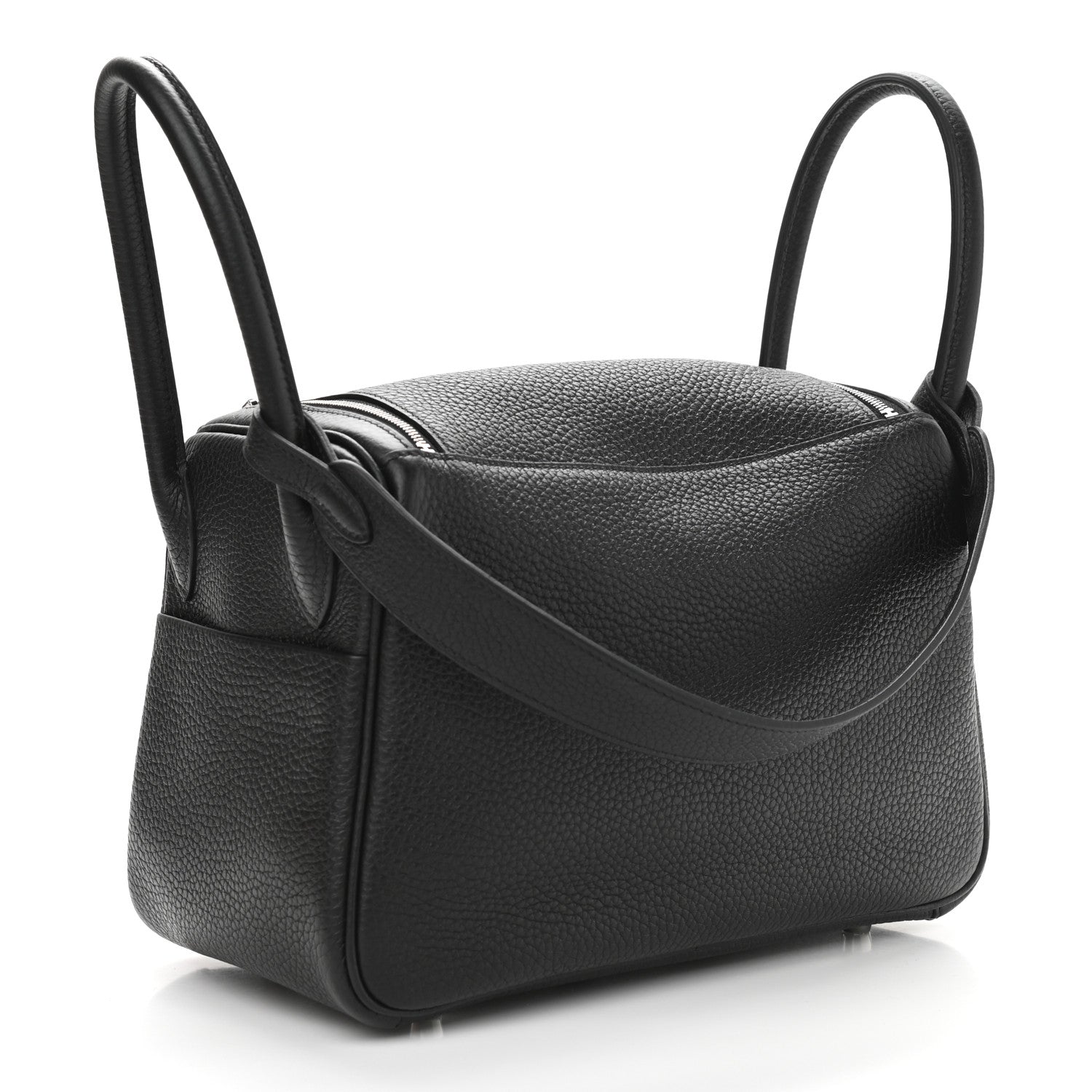 Hermes Taurillon Clemence Lindy 26 Black 2 of 12