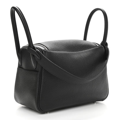 Hermes Taurillon Clemence Lindy 26 Black 2 of 12