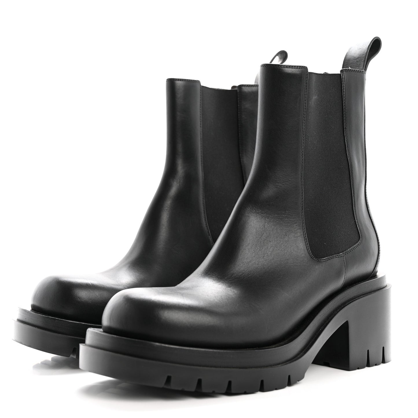 Calfskin The Lug Chelsea 30/70mm Ankle Boots 40 Black