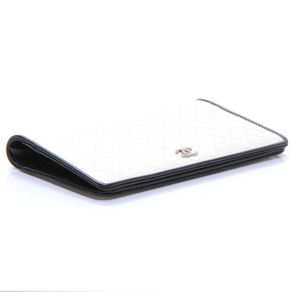 Chanel Diamond Stitched Yen Wallet White 4 of 8