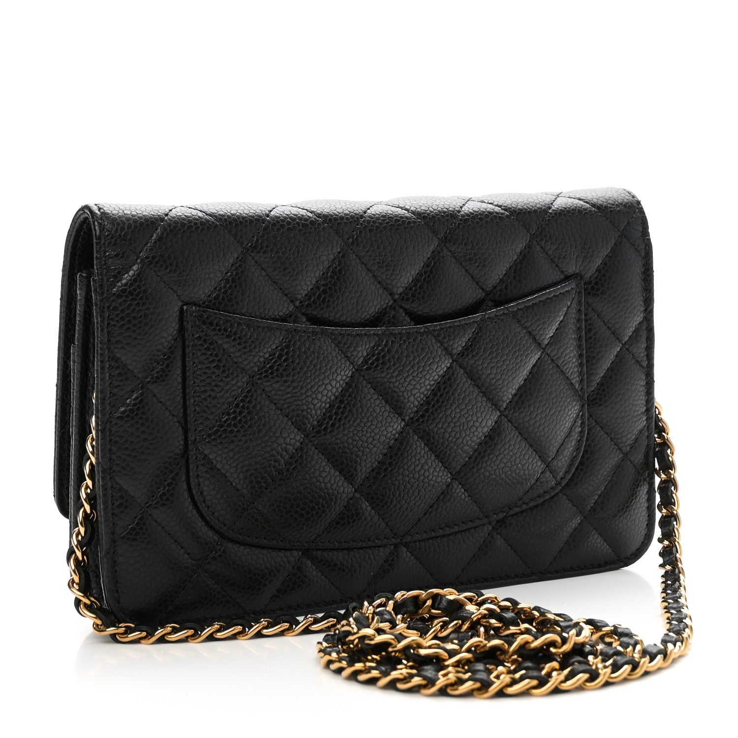 Chanel Caviar Quilted Wallet On Chain WOC Black 3 of 11