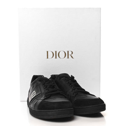 Christian Dior Calfskin Suede Logo Sneakers 37 Black 9 of 9