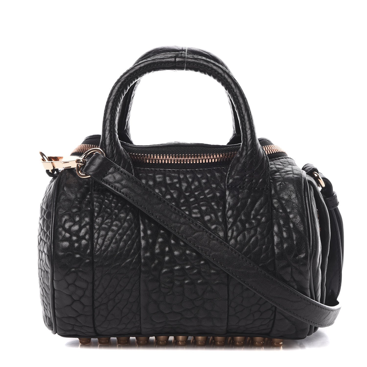 Alexander Wang Pebbled Lambskin Mini Rockie Black Rose Gold Hardware 1 of 11