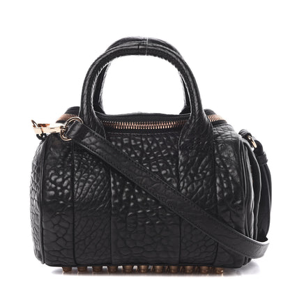 Alexander Wang Pebbled Lambskin Mini Rockie Black Rose Gold Hardware 1 of 11