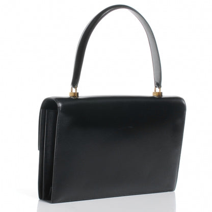 Hermes Box Leather Cadena Flap Black 3 of 8