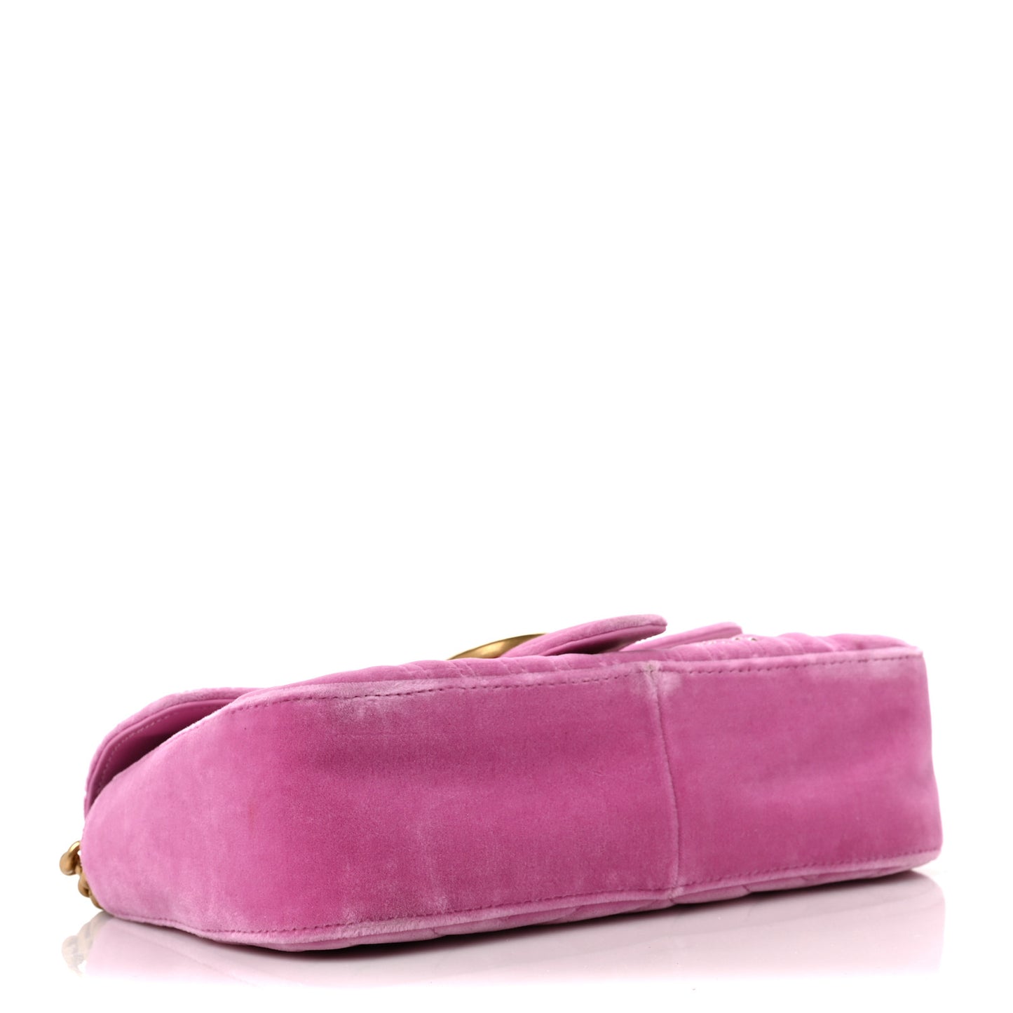 Velvet Matelasse Marquise Crystals Embroidered Small GG Marmont Shoulder Bag Malva
