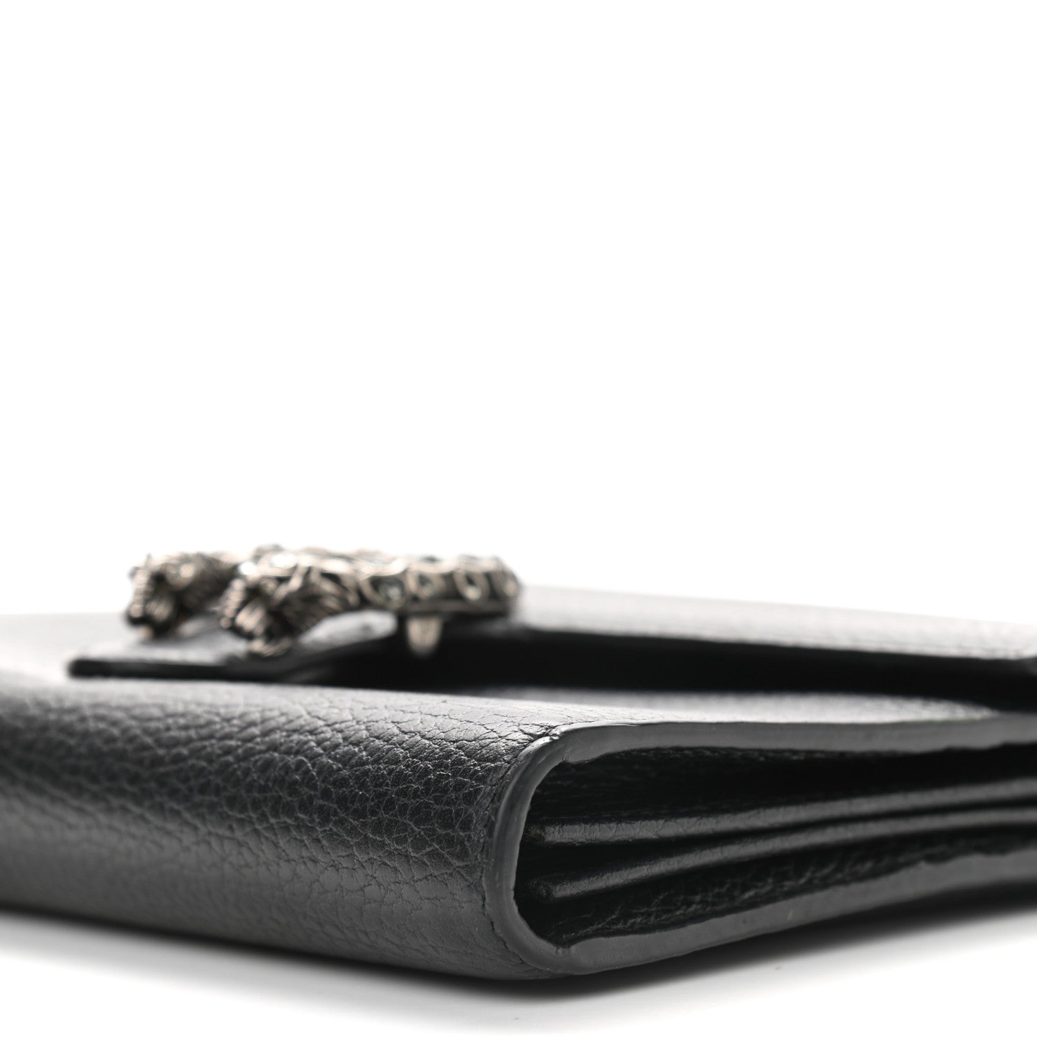 Gucci Calfskin Mini Dionysus Chain Wallet Black 8 of 9