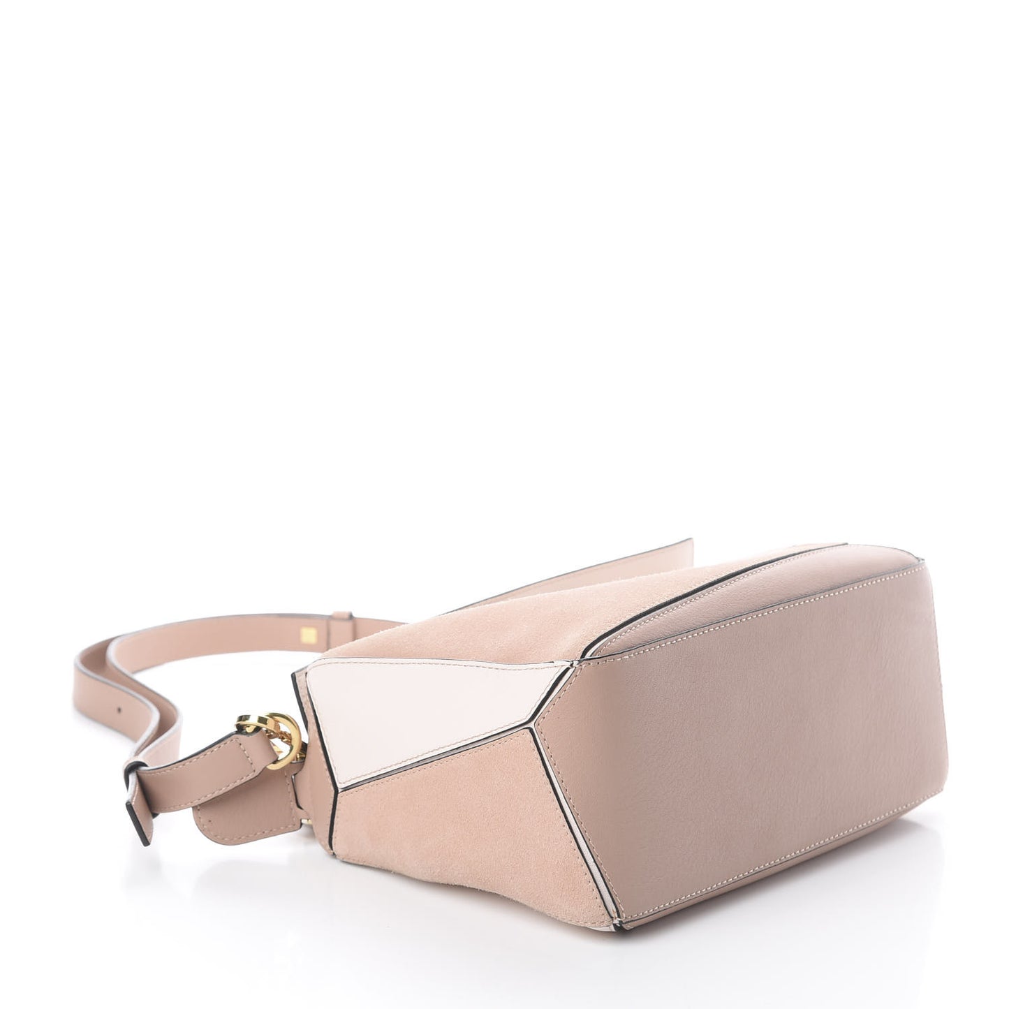 Calfskin Suede Small Puzzle Bag Blush