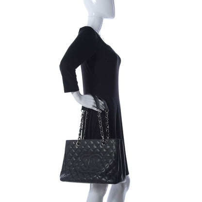 Chanel Caviar Quilted Grand Shopping Tote GST Black 2 of 11