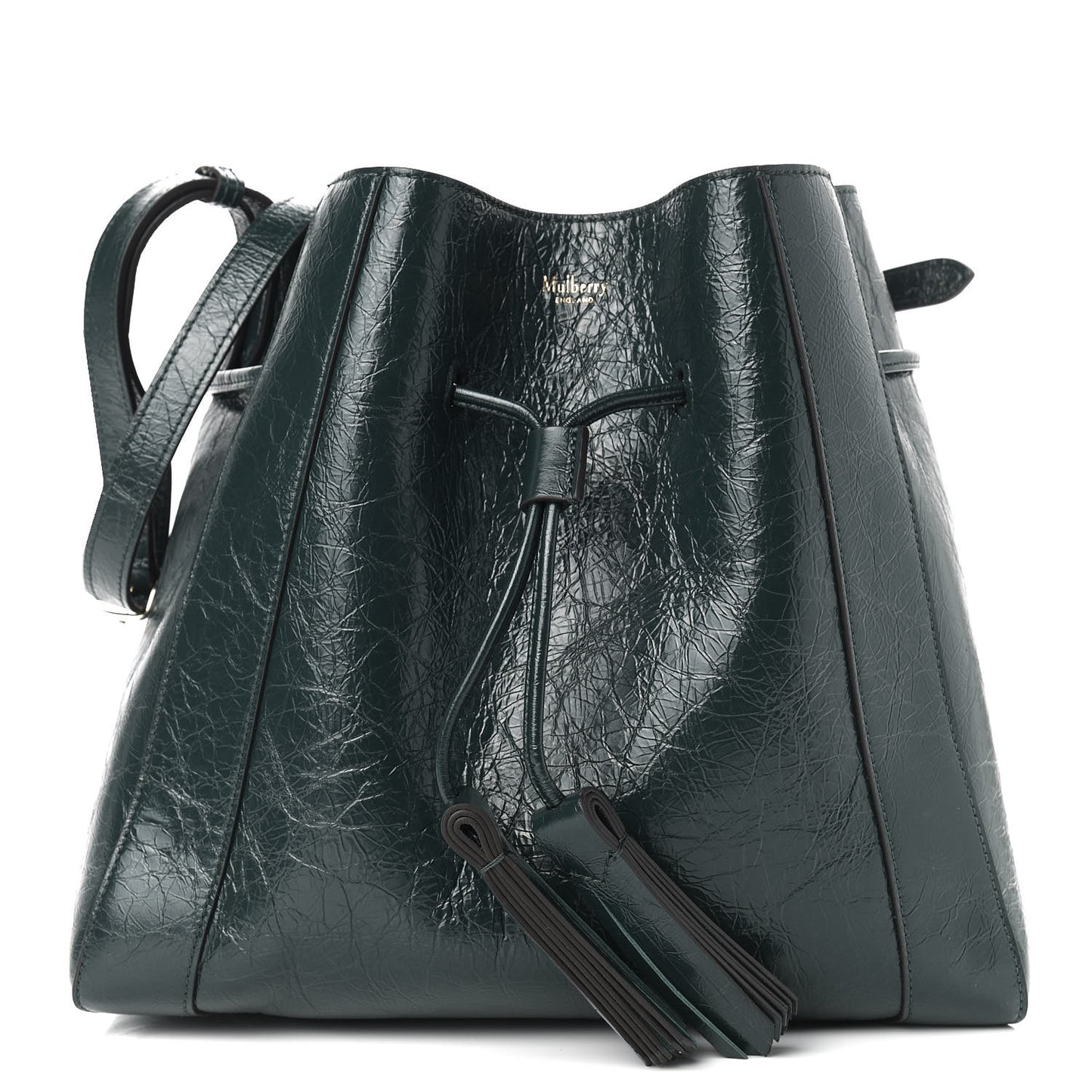 Spongy Patent Small Millie Dark Green