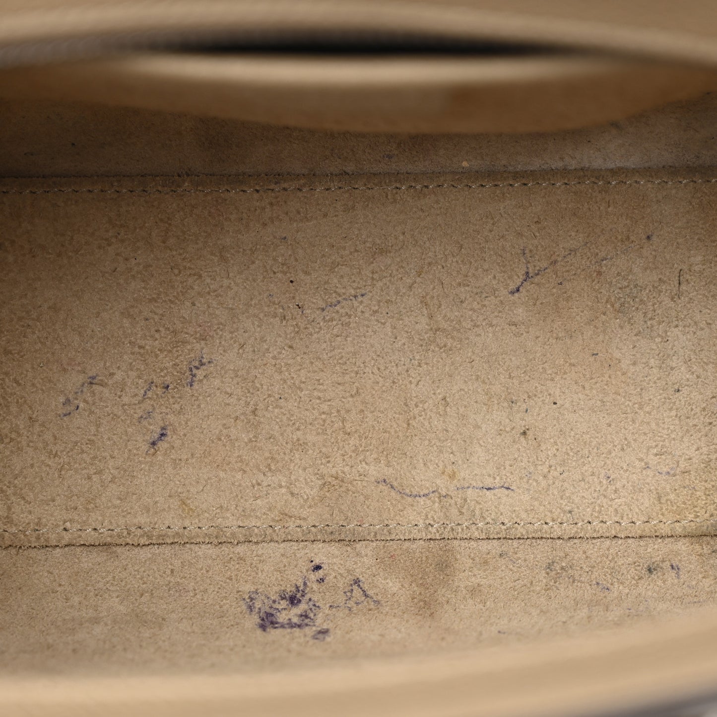 Drummed Calfskin Nano Luggage Dune