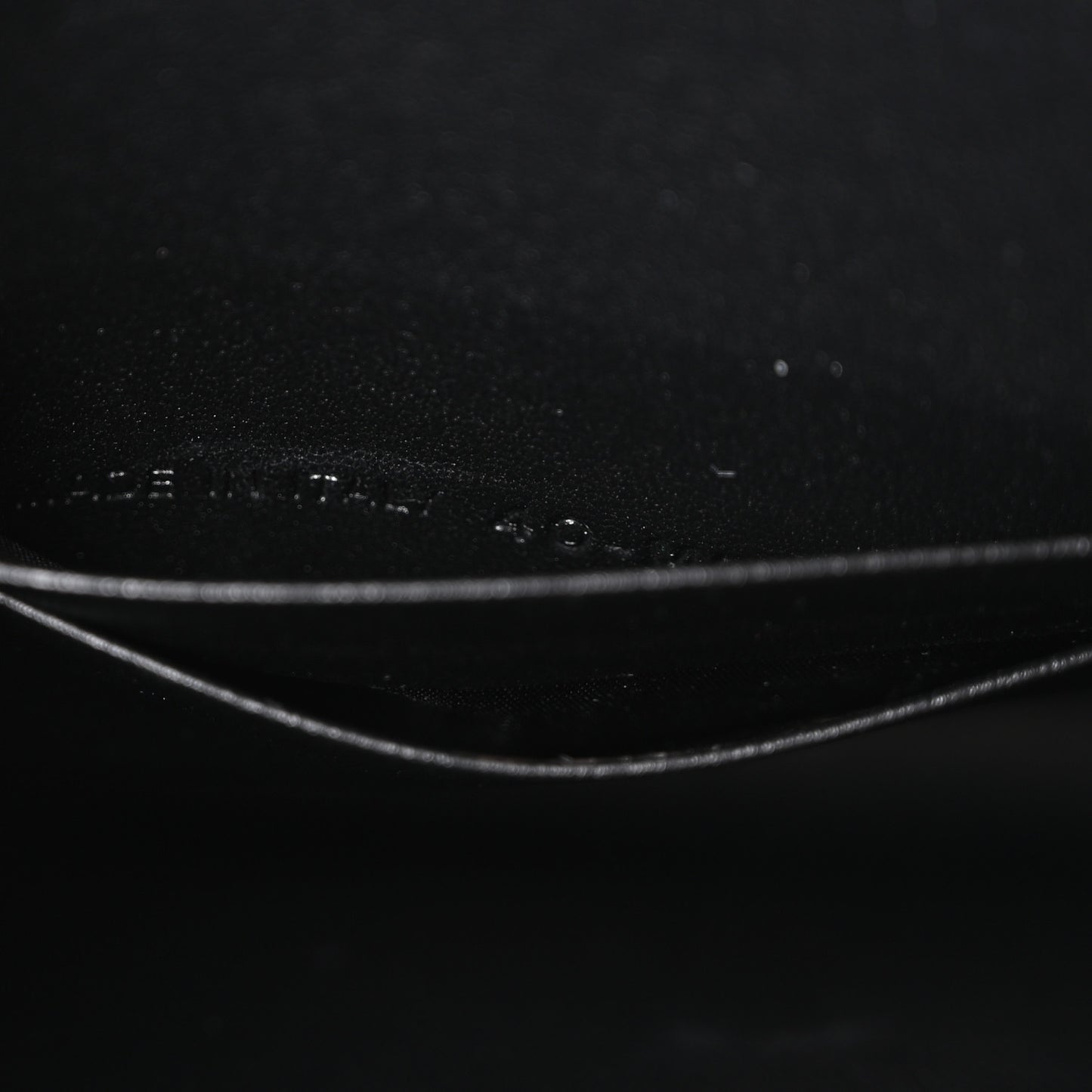 Supple Calfskin Caro Pouch with Chain Black