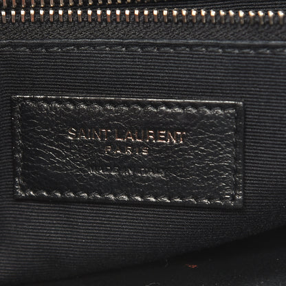 Saint Laurent Crinkled Calfskin Matelasse Monogram Medium Niki Chain Satchel Black 6 of 10