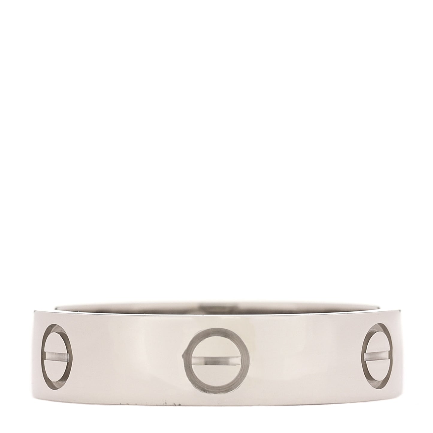 18K White Gold 5.5mm LOVE Ring 63 10.5