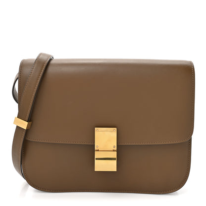 Celine Box Calfskin Medium Classic Box Flap Bag  Camel 1 of 13