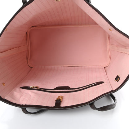 Louis Vuitton Damier Ebene Neo Neverfull MM Rose Ballerine 5 of 13