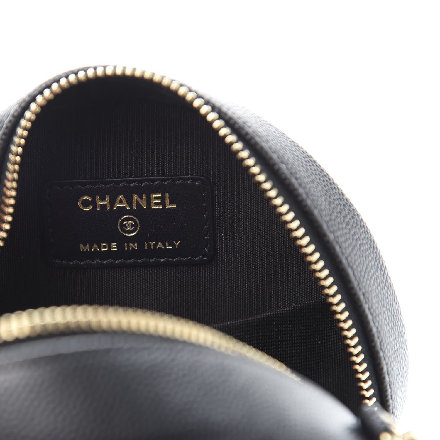 Chanel Caviar Quilted Round Filigree Crossbody Black 6 of 11