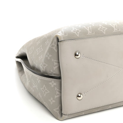 Louis Vuitton Reverse Mahina Carmel Hobo Gris Souris Gray 8 of 9