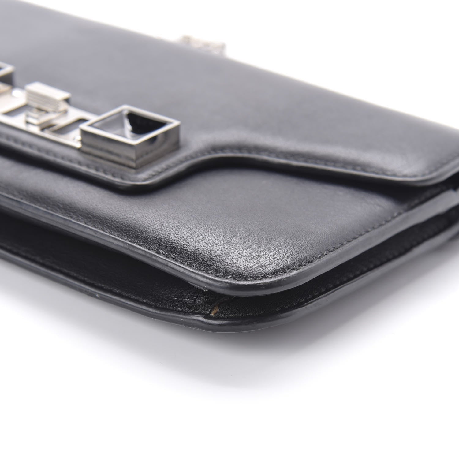 Proenza Schouler Smooth Calfskin PS11 Chain Wallet Black 7 of 11