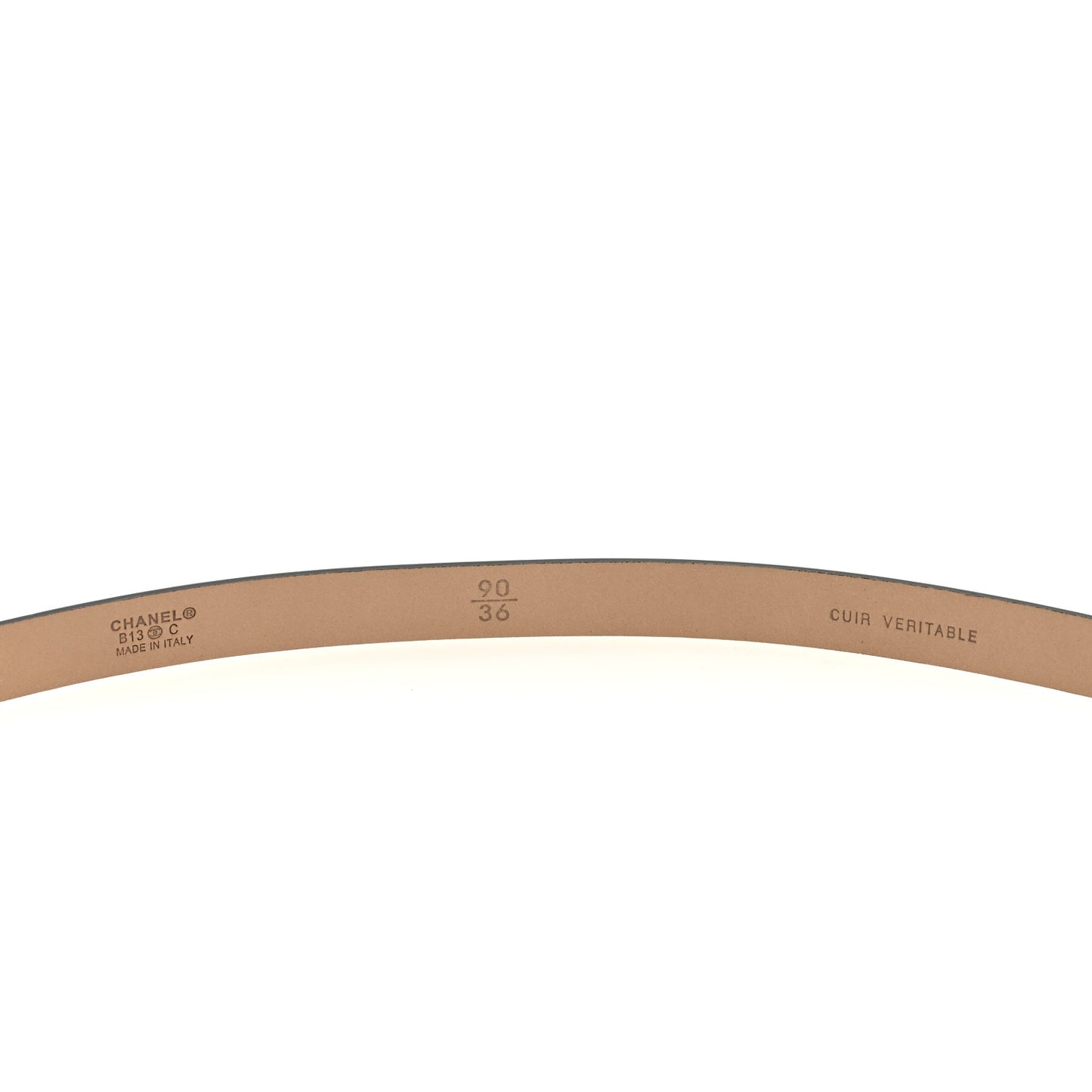Patent CC Logo Skinny Belt 90 36 Black