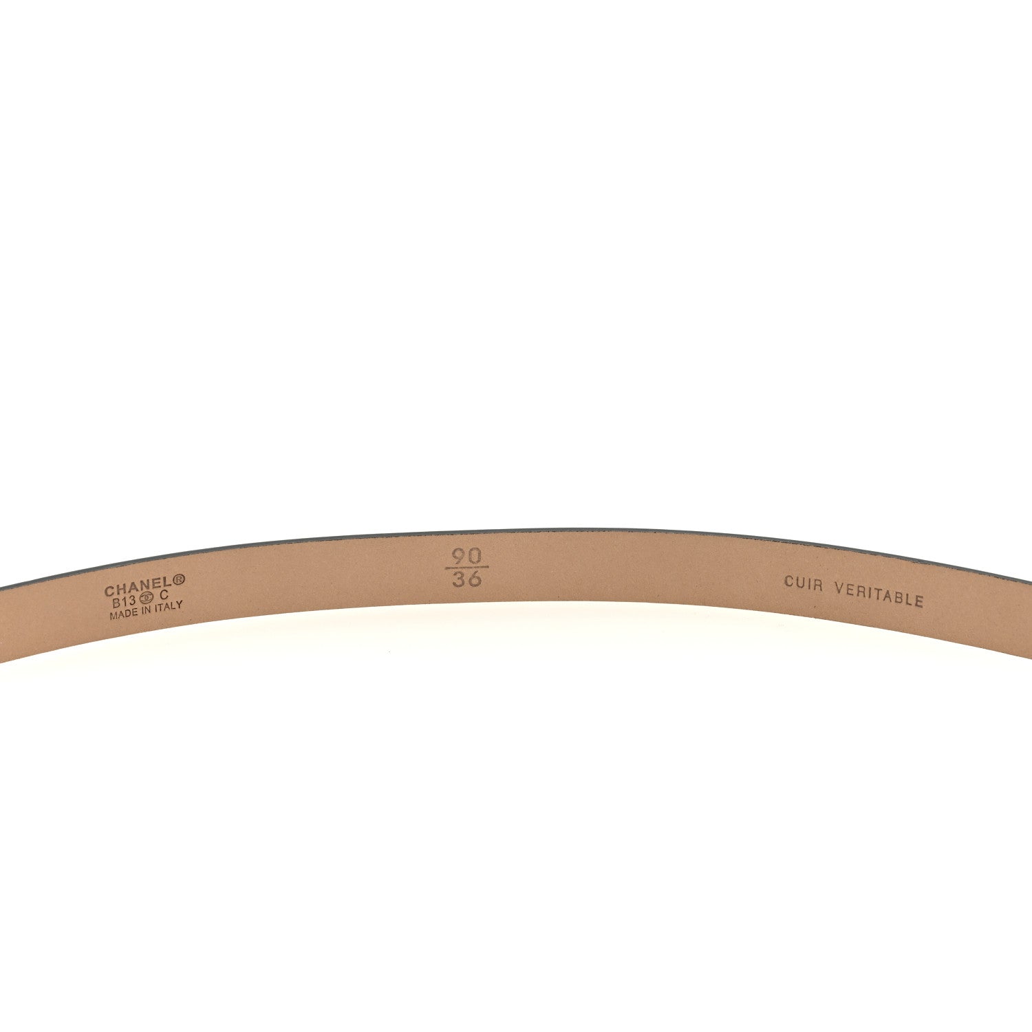 Chanel Patent CC Logo Skinny Belt 90 36 Black 3 of 4