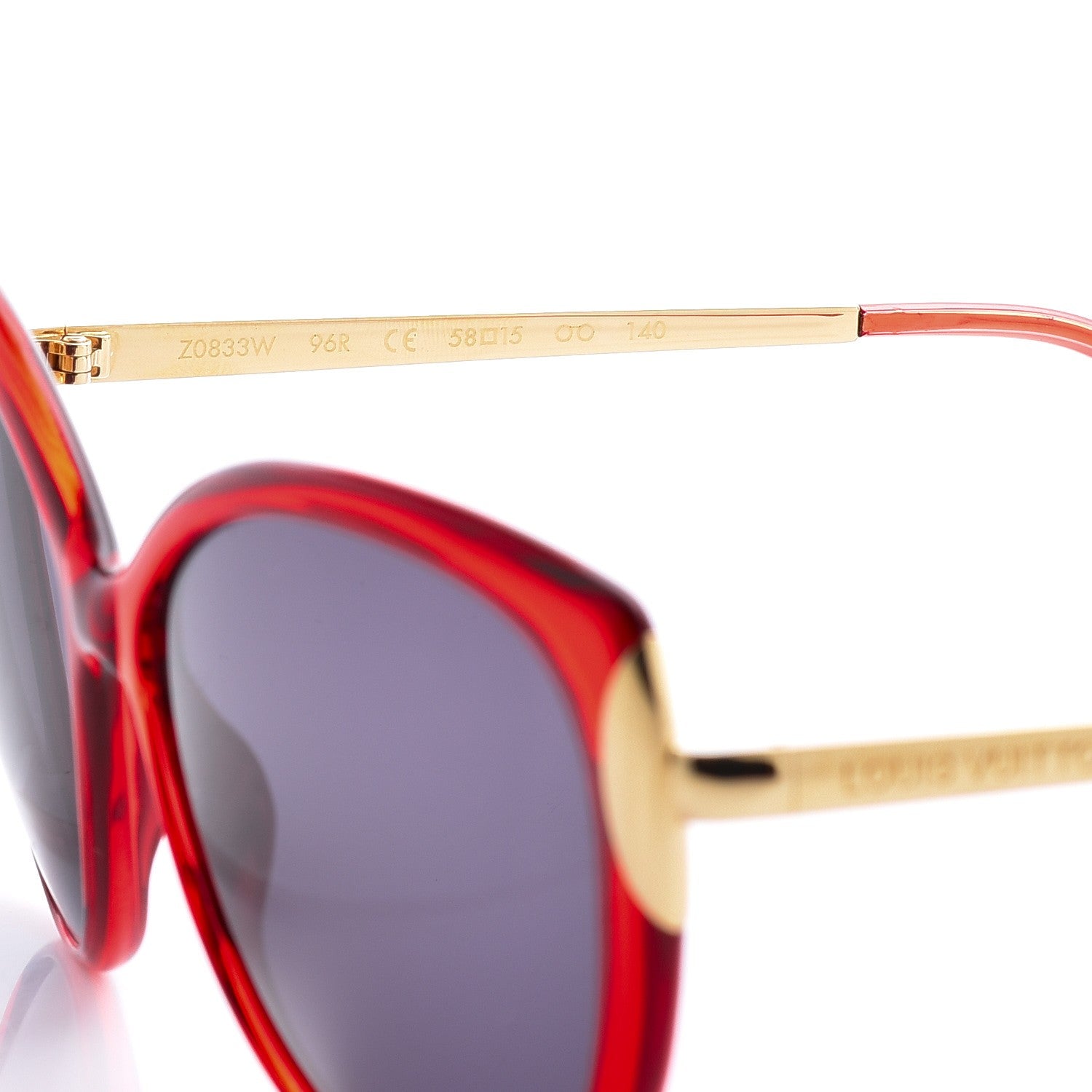 Louis Vuitton Acetate Garance Sunglasses Z0833W Coquelicot 5 of 8