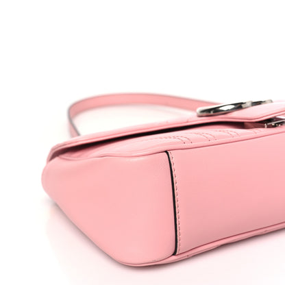 Gucci Calfskin Matelasse Small GG Marmont Shoulder Bag Wild Rose 8 of 11