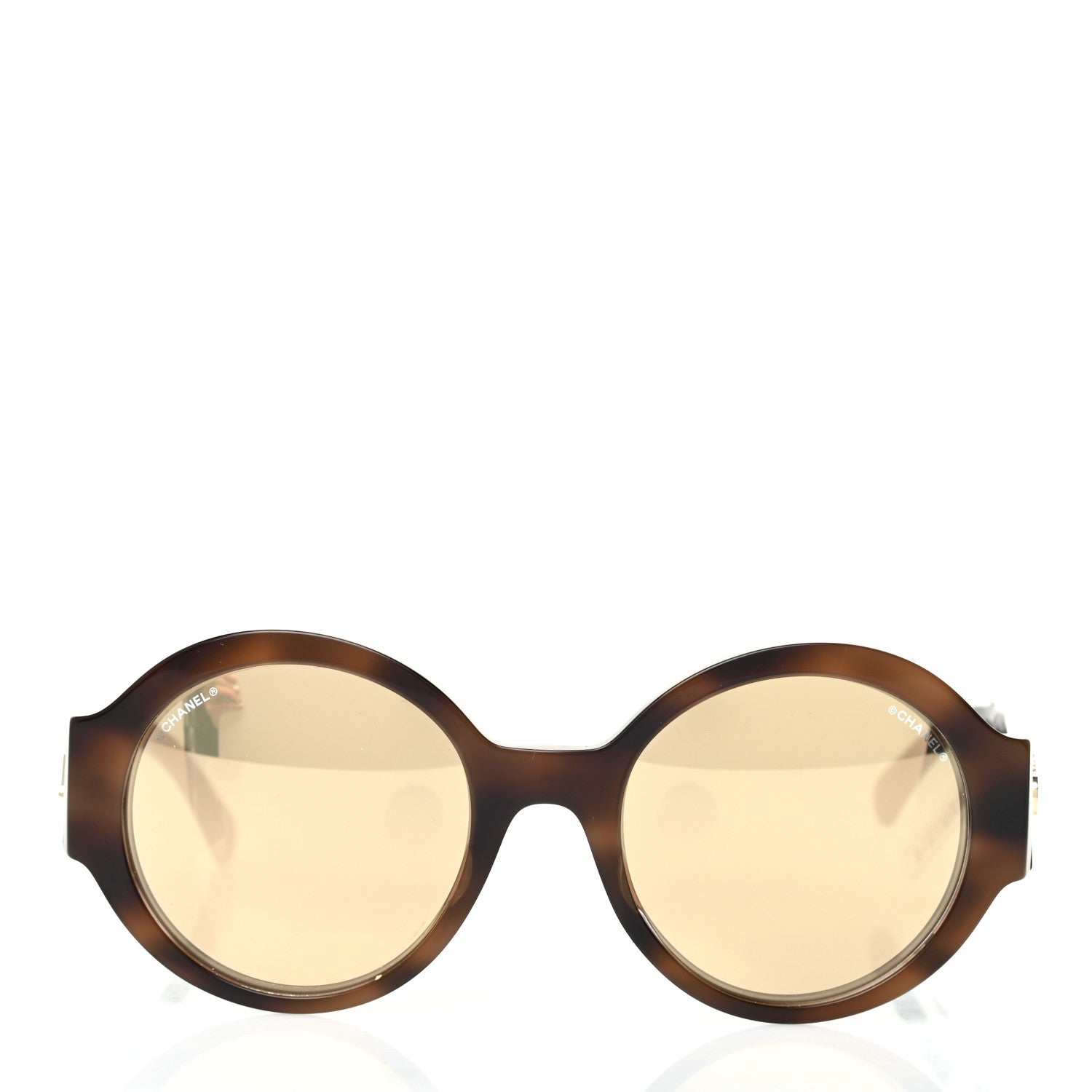 Chanel Acetate Polarized Round Sunglasses 5410 Tortoise 2 of 7