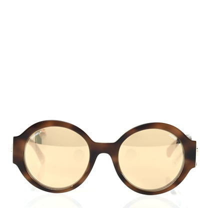 Chanel Acetate Polarized Round Sunglasses 5410 Tortoise 2 of 7
