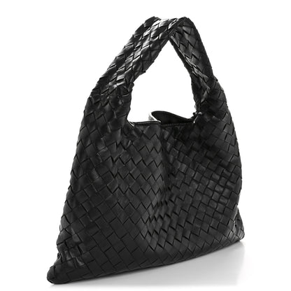 Bottega Veneta Calfskin Intrecciato Small Hop Black 3 of 14