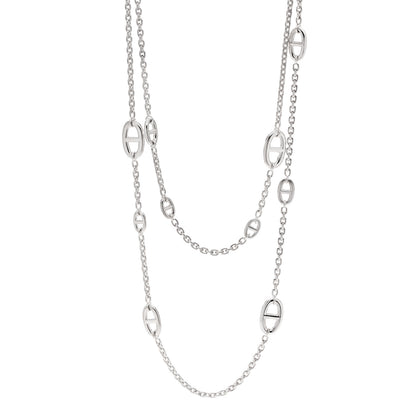 Hermes Sterling Silver Farandole Necklace 120 1 of 5